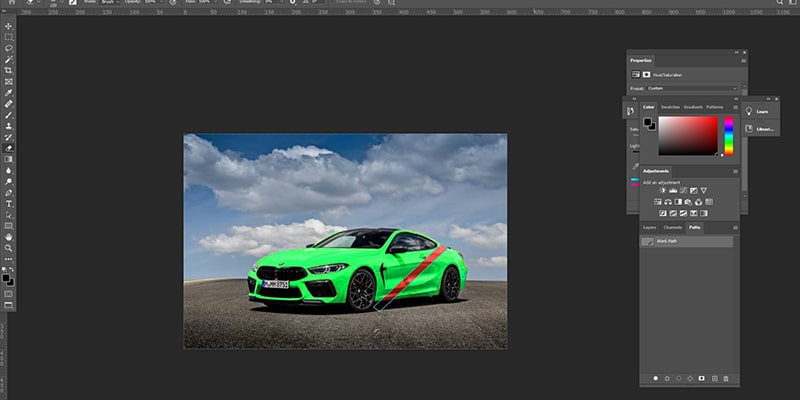 Car Color Changing in Adobe Photoshop