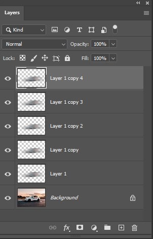 layers to create a perfect blur effect